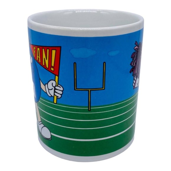 VTG M&M Sports Mug Blue Football Fan and Green Cheerleader Galerie 2003 - Picture 3 of 6